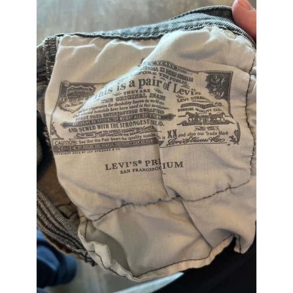 Levi Strauss Co 501 Cutoff Shorts Black Denim Women's Size W 27 - Picture 5 of 11